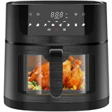 iceagle Heißluftfritteuse XXL Air Fryer 9L schwarz
