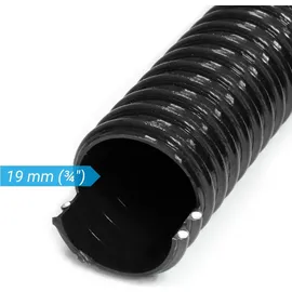 Wiltec Flexibler Förderschlauch 25 m schwarz