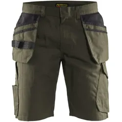 Service Shorts mit Nageltaschen "1494" - C60 - dunkeloliv/schwarz