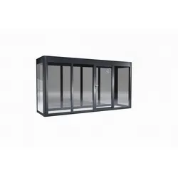 SunElements Design Gewächshaus SunGarden Modern mit Photovoltaik-Option Modern 4.1 anthrazit-metallic, Wand/Dach: 6mm Acrylglas