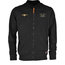 Sweatjacke TOP GUN "TG20213020", Herren, Gr. 3XL, schwarz, Obermaterial: 100% Baumwolle, Sweatjacken