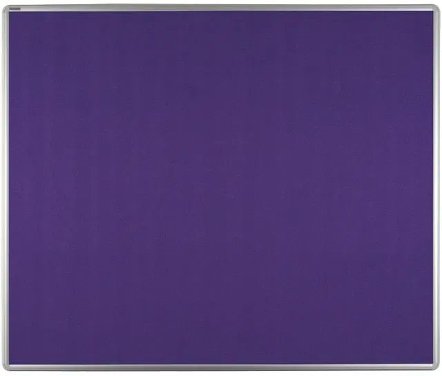 Textil-Pinnwand ekoTAB mit Alurahmen, 1200 x 900 mm, violett