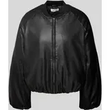 Edited Bomberjacke in Leder-Optik Modell 'Rika', Black, 36