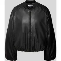 Edited Bomberjacke in Leder-Optik Modell 'Rika', Black, 36