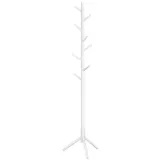 VASAGLE Kleiderständer RCR04WT weiß Holz 8 Haken 47,0 x 175,0 cm