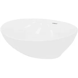 luxebath Aufsatzwaschbecken Oval 41 x 14,2 cm