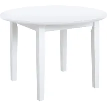 Home Affaire Esstisch HOME AFFAIRE "Danuta", weiß, B:90cm H:75cm T:90cm, Tische, Esstisch, aus massiver Kiefer, runde Ausführung