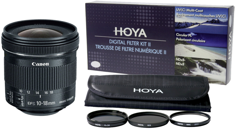 Canon EF-S 10-18mm f/4.5-5.6 IS STM + Hoya Digital Filter In