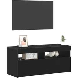 vidaXL TV-Schränk Schwarz 90 x 35 x 40 cm Holzwerkstoff