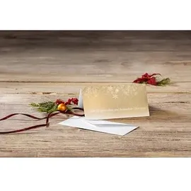 Sigel 25 SIGEL Weihnachtskarten Golden Christmas Night DIN lang