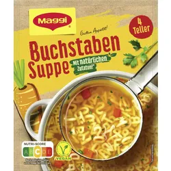 Maggi Guten Appetit! Buchstaben Suppe ergibt 1L