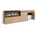 SKRAUT HOME Frisiertisch 234 x 75 x 35 cm Eiche