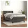 vidaXL Boxspringbett 100 x 200 cm Dunkelgrau