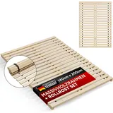 starrer Lattenrost, Rahmen inkl Rollrost bis 300Kg Flächenlast Breite 140 cm Länge 200 cm Marke " TUGA - Holztech "
