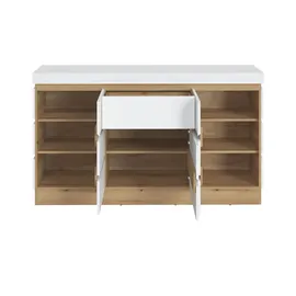 Meble Wojcik Sideboard 161 x 93 x 45 cm Weiß