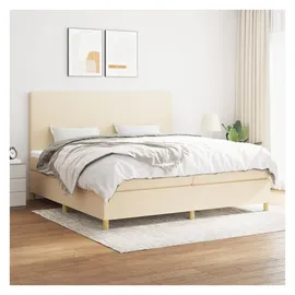 vidaXL Boxspringbett 200 x 200 cm Creme