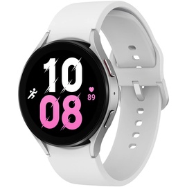 Samsung Galaxy Watch5 silver 44 mm BT Sport Band white