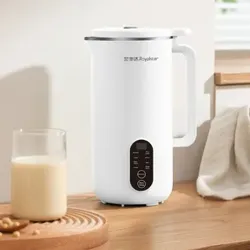 Royalstar Mini-Sojamilchbereiter. 450 ml. 500 W. weiß. multifunktional. 12-Stunden-Reservierung. Warmhalten. 6 Funktionen