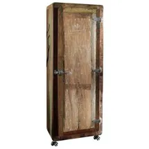 Massivmoebel24 Schrank Altholz 60 x 165 x 48 cm Mehrfarbig