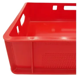 Buri Aufbewahrungsbox Kunststoff 60x40x12,5 cm rot 5 Stück