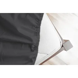 Muller Textiles Spannbettlaken Satin 100 x 200 cm dunkelgrau