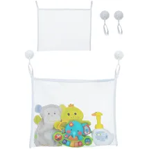 Relaxdays Badespielzeug Aufbewahrung, 2er Set, Weiß