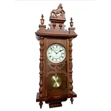 Relojesdeco Pendelwanduhr, 77 cm, Pendeluhr, schöne Quarzwanduhr, römische Ziffern, geschütztes Pendel