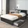 Merax Flieks 140 x 200 cm Schwarz