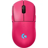 Logitech PRO 2 LIGHTSPEED, Beidhändig, Optisch, RF Wireless, 32000 DPI, 1 ms, Magenta - Magenta