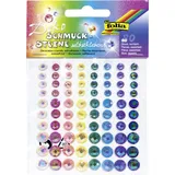 Folia Schmucksteine IRIDESCENT RAINBOW, selbstklebend, 80 Stück