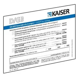 Kaiser Schott-Kennzeichnungsschild 9473-92 für Schott (DE/GB/FR/NL)