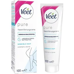 Veet Haarentfernungscreme Enthaarungsmittel Sensible Haut 100 ml 
