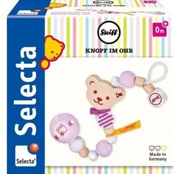 SELECTA 64302 STEIFF Schnullerkette rosa, 21 cm