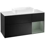 Villeroy & Boch Waschtischunterschrank 120 x 60,3 x 50,1 cm Schwarz Matt