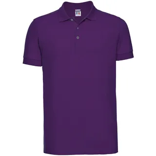 Russell Men ́s Stretch Polo-Shirt Herren langer, schmaler Schnitt R-566M-0, ultra purple, XL