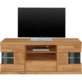 OTTO home Ribe Lowboard 140 cm Braun Holzwerkstoff/Glas