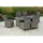 Merxx Atrani Garten-Essgruppe 7-tlg. Tisch 70 x 105 x 64 cm beige inkl. Auflagen