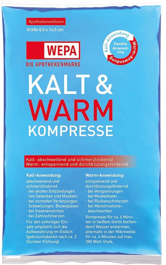 WEPA Apothekenbedarf KALT-WARM Kompresse 8,5x14,5 cm Sportverletzungen
