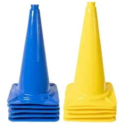 XXL-Pylonen 10er-Set, blau/gelb