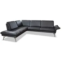 himolla Ecksofa Monheim Leder Nero
