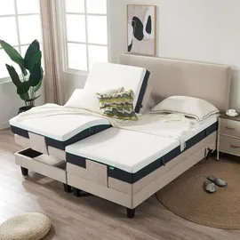 V6 Boxspringbett 209E 140 x 200 cm Beige