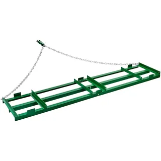Vevor Schleppegge, 2435x500x100 mm, Wiesenegge mit verstellbaren Stangen und 183 cm Kette, Wiesenschleppe für Geländefahrzeuge, UTVs, Traktoren, Rasenmäher, Schleppwerkzeug für den Hof