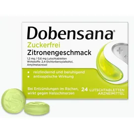 RECKITT Dobensana Zuckerfrei Zitronengeschmack 1,2mg/0,6mg