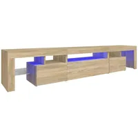 VidaXL TV-Schrank mit LED-Leuchten Sonoma-Eiche 215x36,5x40 cm