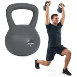 XTREXO Soft Kettlebell 6–12 kg – Bodenschonend & Geräuscharm – Synthetische Hülle mit Füllmaterial – für Kraft- & Functional Training zuhause (6 kg)