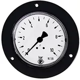 Riegler Standardmano., Frontring schwarz, G 1/8 hinten, 0-25,0 bar, Ø40