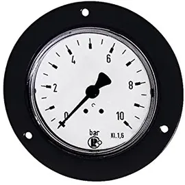 Riegler Standardmano., Frontring schwarz, G 1/8 hinten, 0-25,0 bar, Ø40