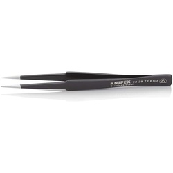 KNIPEX ESD Universalpinzetten, Präzisions-Pinzette Spitze/Nadelspitze Form