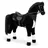 Ella & Piet Ella & Piet® Großes XXL Stehpferd Amira mit Sattel 105 cm - Schwarz - Standpferd Pferd Reitpferd