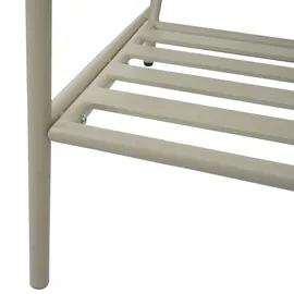 Mendler HWC-O11 Loungesessel hellgrün/beige